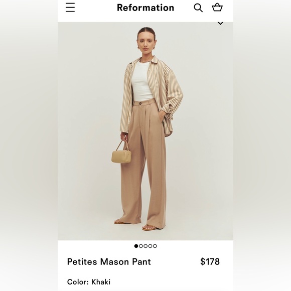 Reformation Petites Mason Pant - Picture 4 of 5
